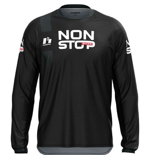 Non Stop Bikes Schwarz Tech Trial Hebo Trikot