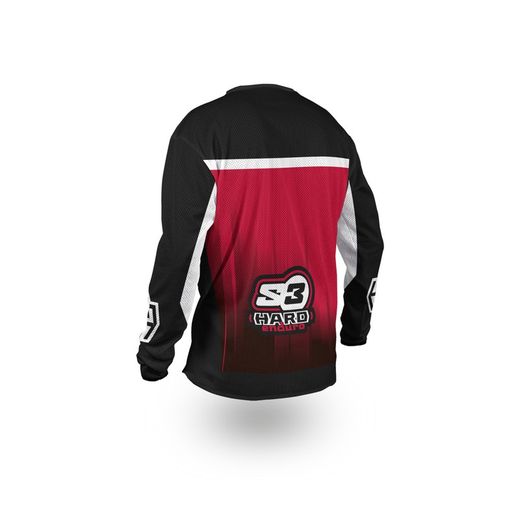 Maglia S3 Parts Off Road Neon Collection Forata Rossa