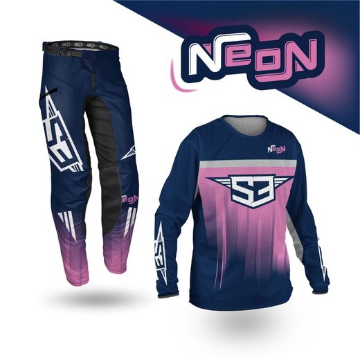 S3 Parts Trikot Off Road Neon Collection Perforiert Rosa DRA-P12