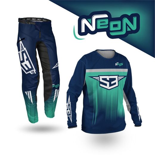 Maglia S3 Parts Neon Collection Off Road Forata Verde DRA-M57