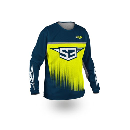 Camiseta S3 Parts Off Road Neon Collection Perfored Amarillo DRA-Y74