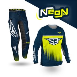 T-shirt jaune perforé S3 Parts Off Road Neon Collection DRA-Y74