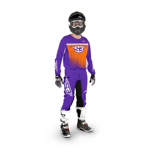 T-shirt perforata arancione S3 Parts Off Road Neon Collection DRA-K26