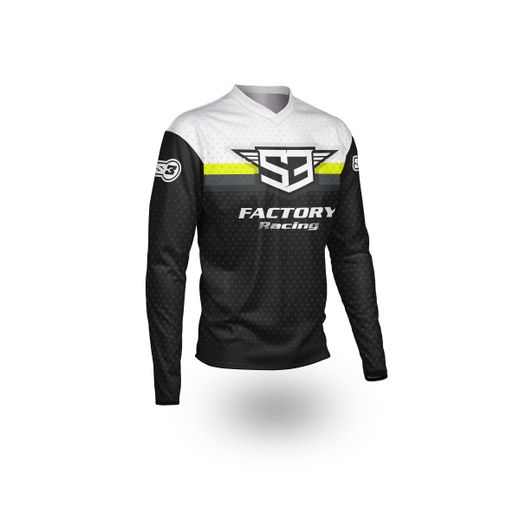 Camiseta S3 Parts Racing Colección Negro-Amarillo IG1-BF