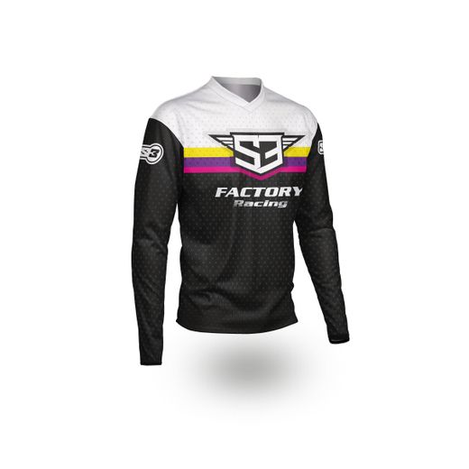 Camiseta S3 Parts Racing Colección Negro-Rosa IG1-BPI