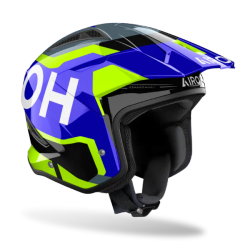 Airoh TRR II Jupiter Helm, Blau/Hellgelb