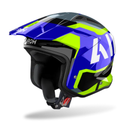 Airoh TRR II Jupiter Helm, Blau/Hellgelb