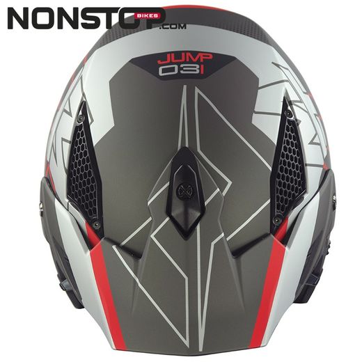 Mots Jump Up03 Trial Helm Schwarz/Rot
