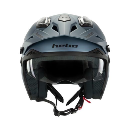 Hebo Trial Zone 5 Duo Helm Mattblau