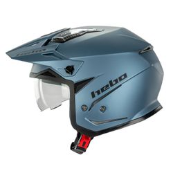 Hebo Trial Zone 5 Duo Helm Mattblau