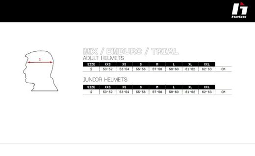 Casco Hebo Trial Zone 5 HTR-P01 V6 R.S. HC1144B