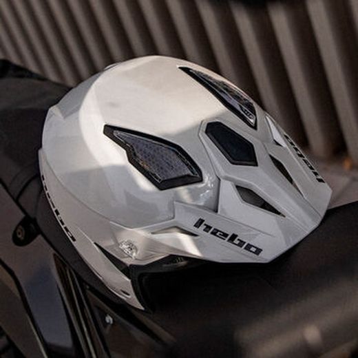 Casco da Trial Hebo Zone 5 Monocolore Bianco 2025