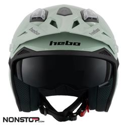 Capacete Hebo Zone 5 Trial Monocolor Verde 2025