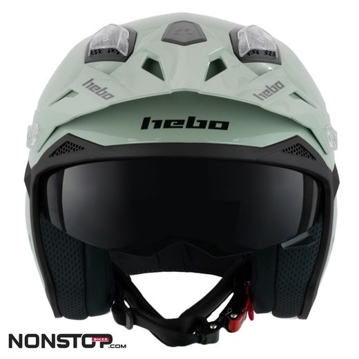 Capacete Hebo Zone 5 Trial Monocolor Verde 2025