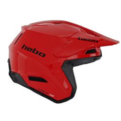 Hebo Trials Helm Zone Pro Monocolor Rot 2025