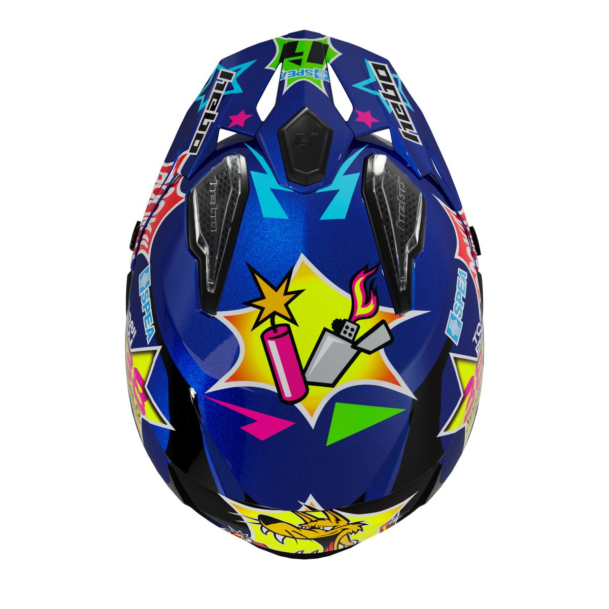 Toni Bou 38 Hebo Trial Zone 5 V6 HC1172A Helmet — NonStop Bikes