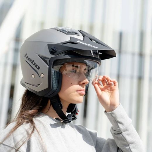 Hebo Zone 5 Duo Trial Helmet Grey 2025