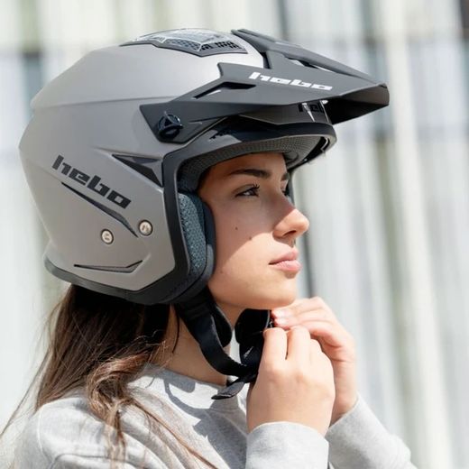 Hebo Zone 5 Duo Trial Helmet Grey 2025