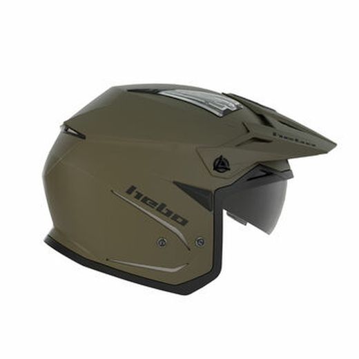 Hebo Zone 5 Duo Trial Helm Khaki Grün 2025