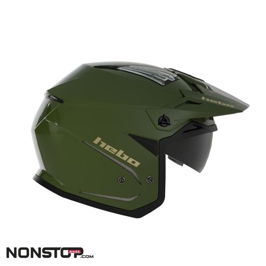 Casco da trial Hebo Zone 5 Line Verde 2025