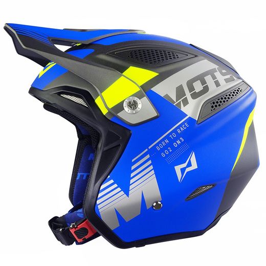 Casco Trial Mots GO2 Blu 23