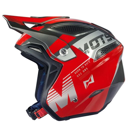Casque Trial Mots GO2 Rouge 23