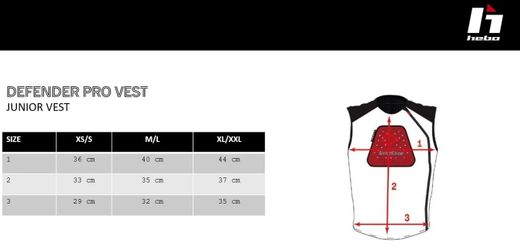 Hebo Defender Pro TPE Junior Protective Vest HE6359