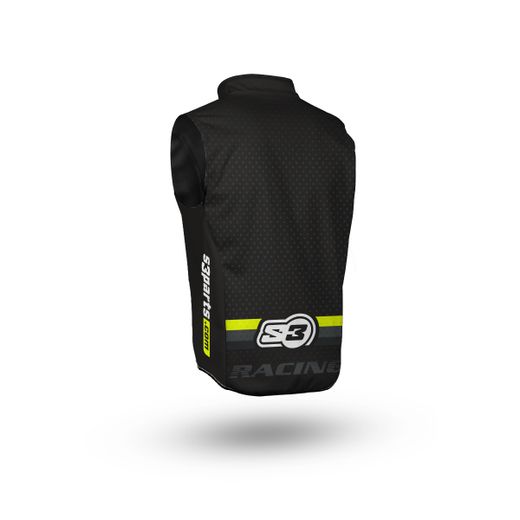 Gilet S3 Parts Hybrida Racing Nero-Giallo YX-BF