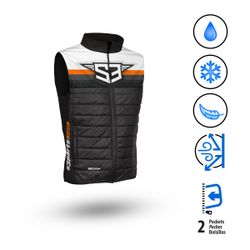 Gilet S3 Parts Hybrida Racing Nero-Arancione YX-OR