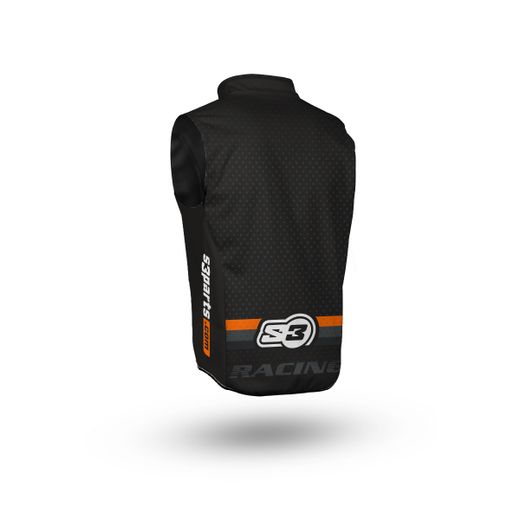 Gilet S3 Parts Hybrida Racing Nero-Arancione YX-OR