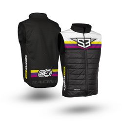Gilet S3 Parts Hybrida Racing Nero-Rosa YX-BPI