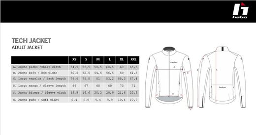 Hebo Team WP Jacket Schwarz HE4153N