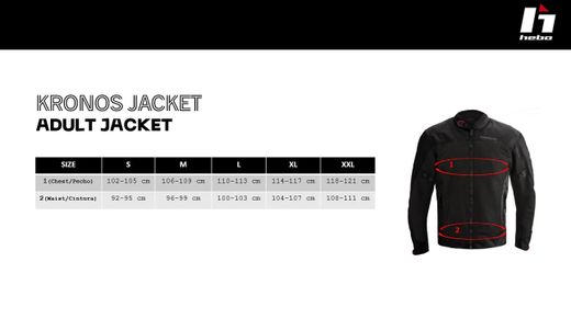 Giacca Moto Kronos Air City Nera Hebo