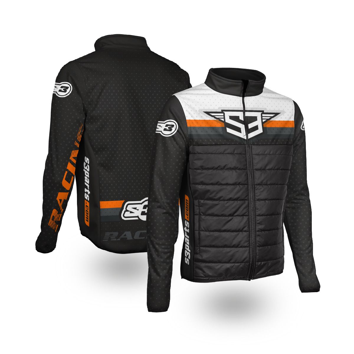 Chaqueta S3 Parts Hybrida Negra-Naranja HY-OR L