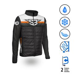 Giacca S3 Parts Hybrida Nero-Arancione HY-OR