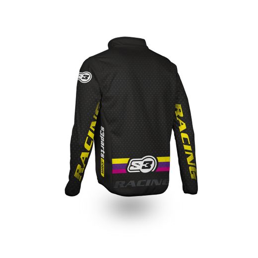 Giacca S3 Parts Hybrida Nero-Rosa HY-BBPI