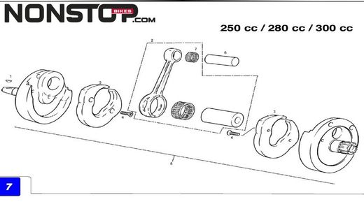 Albero motore GasGas Trial TXT PRO 2002-2018 MT280212000