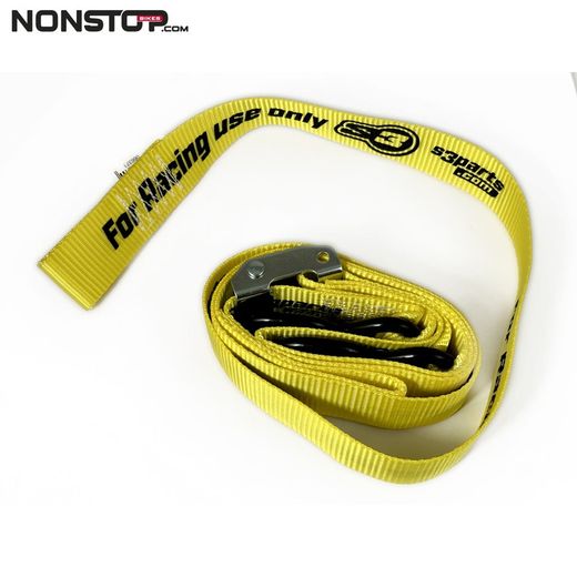 Motorrad-Befestigungsgurt S3 Parts Gelb, Gurt mit Befestigungshaken für Motorräder (für Anhänger, Transporter...)