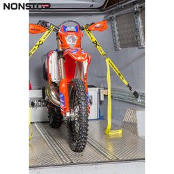 Motorrad-Befestigungsgurt S3 Parts Gelb, Gurt mit Befestigungshaken für Motorräder (für Anhänger, Transporter...)