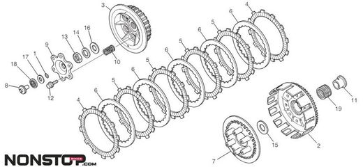 Disco de Embrague Fricción (Papel) Montesa Cota 4rt Trial Original 22201-NN4-B00