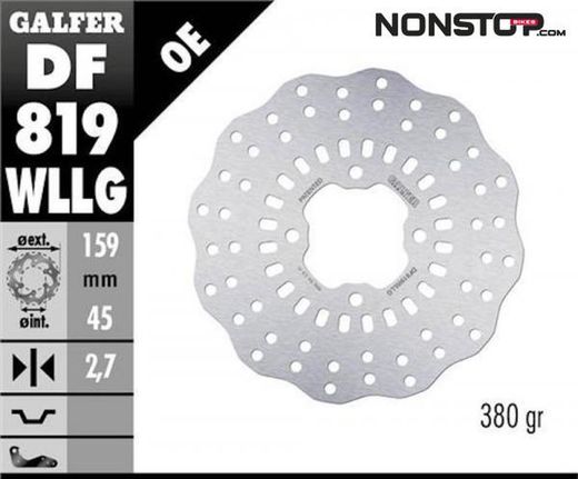 Disco posteriore Galfer DF819WLL