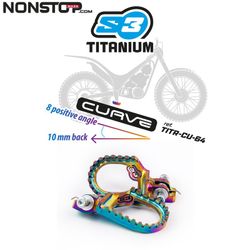 Fußrasten Titanium Curve Trial S3 Teile Universal Titanium S3 Hardrock Fußraste flach