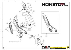 Clip di scarico finale M5 GasGas / TRRS / Vertigo / Sherco Trial