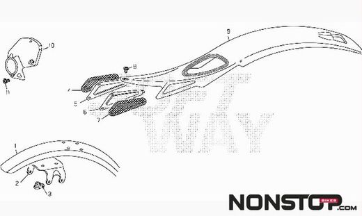 Guardabarros Delantero Beta REV-3 2005 Trial