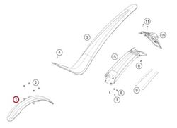 GasGas GP 2025 Trial Kotflügel vorne A53508010000FBB