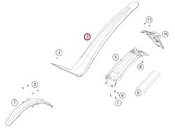 Garde-boue arrière d'essai GasGas GP 2025 A53508013033FBC