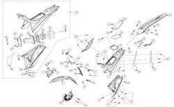 GasGas TXT Trial Heckkotflügel Weiß 2011 bis 2022 BT93500RA3010