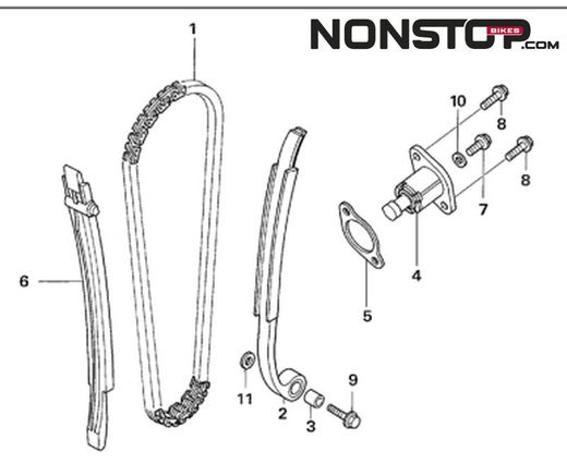 Guida catena di distribuzione Montesa Cota 4rt Trial