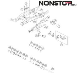 Guida tubo freno posteriore GasGas TXT 2019-prova attuale