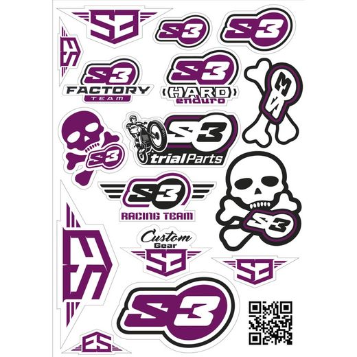 Feuille adhésive S3 Logo S3 Parts